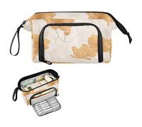 decor gift Magnolia Calendula Offwhite Pencil Box Grande Capacità Cancelleria Bag con Scomparto per Adulti Scuola Media cartuchera para mujer