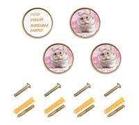 decor gift Manopole personalizzate per comò Just A Girl Who Loves Hamster personalizzate per cassetti della cucina moderne per cucina, confezione da 4 da 1 66 cm