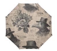 decor gift Ombrello antivento da viaggio automatico per maschere mediche della peste ombrelli per ragazzi adolescenti zaino essenziale