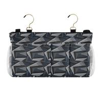 decor gift Organizer da comodino con motivo geometrico astratto blu navy grigio da appendere accanto all'organizer per dormitori a castello e sponde letto ospedaliero organizador de cuarto