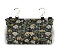 decor gift Organizer da comodino elegante ninfea oro e verde da appendere alla scrivania organizer per comodino mensola e letto a castello organizador para lado de cama