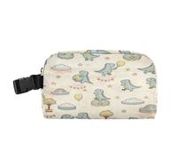 decor gift Piccola borsa termica resistente all'acqua per bambini con fibbia rettangolare borsa per il pranzo per spiaggia viaggi retrò carino dinosauri