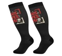 decor gift Plus Size calze compressione 1 paia Loves You Gothic Style
