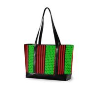 decor gift Robusta borsa tote per laptop da lavoro con cerniera rossa bianca e blu 4 luglio per insegnante con, Unia Usa Afro Americano
