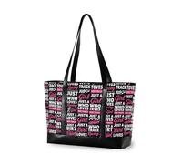 decor gift Robusta borsa tote per laptop da lavoro con cerniera rossa bianca e blu 4 luglio per insegnante con, Solo una ragazza che ama la pista sporca