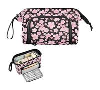 decor gift Rosa Giapponese Zephyr Cherry Blossoms Pencil Case Grande Capacità Astuccio Scatola Leggero per Adulti Scuola Fornitura bolsa para lapices