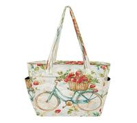 decor gift Semplice Molla biciclette Utility Tote Bag Gym Bag per palestra & uso quotidiano con fondo rinforzato bolsa para gimnasio