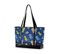 decor gift semplici borse tote per le donne con cerniera Evil Eye Navy Blue per la mamma con, Dinosauri nello Spazio Blu Navy Kid