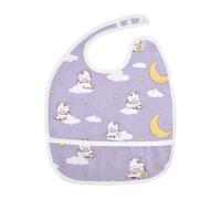 decor gift Set di 2 bavaglini assorbenti con bottone, sbavando e dentizione, mucca cattiva viola pastello cosas para ninos recien nacidos
