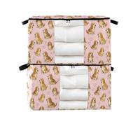 decor gift Set di lenzuola da 95 l, confezione da 2 pezzi, organizer pieghevole di lusso con rose dorate e farfalle, colore nero, armadio pieghevole con ripiani e cassetti per organizzare i bidoni M