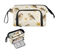decor gift Sparrow Sun Off White Pencil Case Grande Capacità Box Astuccio con Manico per Donne Scuola Must Haves cartuchera escolar para adolescenti