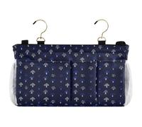 decor gift Tasche per letto, comodino, fungo, blu, pixel, borsa portaoggetti con tasche organizer da appendere per camere a castello e sponde per letto d'ospedale organizador para cama