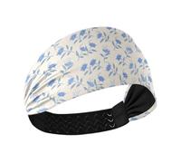 decor gift Trendy Piccolo Fiore Blu Raffreddamento fascia in esecuzione Bandane testa elastica per il lavaggio del viso lavaggio viso diademi para el cabello