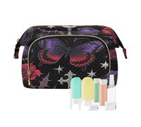 decor gift Trousse da trucco leggera con rose e spine (longword) portamonete da donna per kit da viaggio