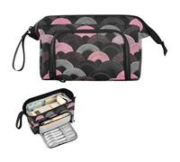 decor gift Ukiyo-e-style pastello carbone nero matita astuccio grande capacità preppy forniture scolastiche con cerniera per ragazzi forniture scolastiche cartucheras escolares para lapices