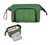 decor gift Verde Astratto A Righe Astuccio Grande Capacità Borsa Con Scomparto Portatile per Ragazze Teen College estuchera para lapices