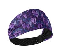 decor gift Viola Scuro Indiana Glicine Raffreddamento Baseball Fascia Elastica per Capelli per Palestra Palestra Palestra banda para la cabeza