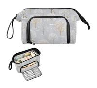 decor gift Wolverine Tree Grigio Inverno Astuccio Organizer Grande Capacità Portapenne Cosmetici con Scomparto per Studenti Scuole Superiori Asesorios para la escuela