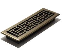 Decor Grates AJH414-A Registrati, Finitura in Ottone Anticato, 4x14