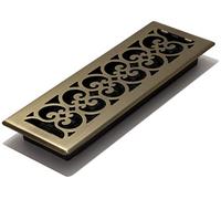 Decor Grates, SPH414-A, Grata per pavimento on design a spirale, 10 x 35,5 cm, finitura ottone antico