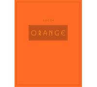 Décor Orange: French Style Aesthetic Coffee Table Book | Orange Decor | Home Styling & Interior Decorating | Guestbook / Journal