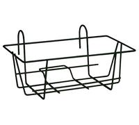 Decor Space Balconiera fissa "Giglio" portavaso rettangolare in ferro battuto fioriera "Made in Italy" (60 cm, Fissa)