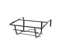Decor Space Balconiera Rinforzata regolabile "Tulipano" portavaso rettangolare in ferro battuto fioriera "Made in Italy" 40 cm