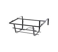 Decor Space Balconiera Rinforzata regolabile "Tulipano" portavaso rettangolare in ferro battuto fioriera "Made in Italy" 50 cm