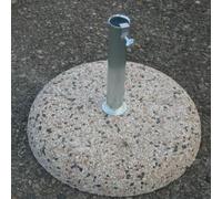 Decor Space Base in Cemento 55 kg per ombrellone da Giardino, marmetta Tonda in Ghiaia