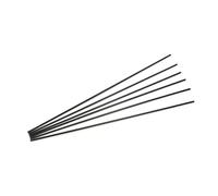 Decor Space Bastoncini in Fibra per profumatori ambientali, Color Nero, in Sacchetto da 6 Pezzi (30 cm x 3 mm)