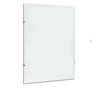 Decor Space Cornice a giorno espositore porta foto e documenti da parete con lastra in Crilex e supporto in MDF (40 x 50 cm)