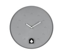 Decor Space Orologio da parete Damian con cucù in plastica Ø30x8 cm a batteria (Grigio)