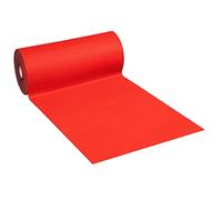 Decor Space Passatoia per matrimonio usa e getta, moquette natalizia antiscivolo da 520 gr il mtq Rosso 1 X 5 mt