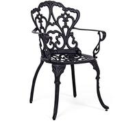 Decor Space Poltrona "Victoria" in alluminio da esterno per giardino e veranda h 89 cm (Antracite, 1)