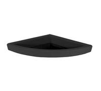 Decor Space Sottovaso per Vaso angolare in Resina per Piante e Fiori Made in Italy da Esterno (50 x 50 cm, Antracite)