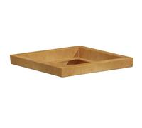 Decor Space Sottovaso per vaso quadrato in resina per piante e fiori "Made in Italy" da esterno (50 x 50 cm, Impruneta)