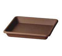 Decor Space Sottovaso Quadrato ''Quadro Basic'' per Fiori e Piante da Esterno (27 cm, Cacao)