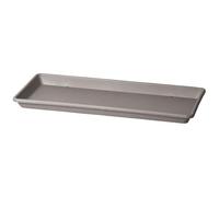 Decor Space Sottovaso Rettangolare Sottocassetta Basic per Fiori e Piante da Esterno (40 cm, Bruno)