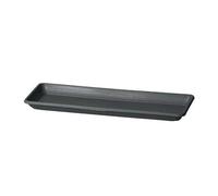 Decor Space Sottovaso Rettangolare Sottocassetta Basic per Fiori e Piante da Esterno (50 cm, Antracite)
