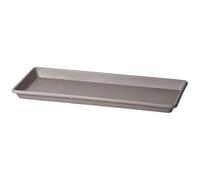 Decor Space Sottovaso Rettangolare Sottocassetta Basic per Fiori e Piante da Esterno (50 cm, Bruno)
