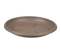 Decor Space Sottovaso Tondo Basic'' per Fiori e Piante da Giardino (22 cm, Cacao)
