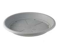 Decor Space Sottovaso Tondo Basic'' per Fiori e Piante da Giardino (26 cm, Fog Grey)