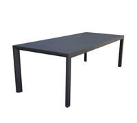 Decor Space Tavolo allungabile Sydney in alluminio telescopico dogato per giardino e veranda (225/300 x 100 cm, Antracite)