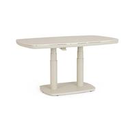 Decor Space Tavolo Talete regolabile con struttura in alluminio, piano in pietra sinterizzata, per arredo interno ed esterno (Pelican)