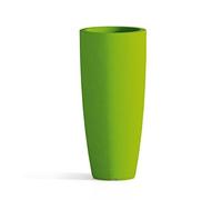 Decor Space Vaso Cromia Stilo rotondo e alto tinta unita per esterno ed interno "Made in Italy" (Ø40 x H 90 cm, Verde)
