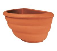 Decor Space Vaso Gerla a parete Thea in resina per piante e fiori "Made in Italy" da esterno (Terracotta)