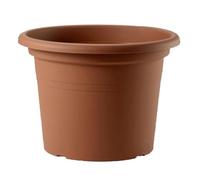 Decor Space Vaso tondo in plastica "Cilindro Basic" colorato per giardino piante e fiori (Made in Italy) Terracotta 40 cm