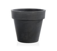 Decor Space Vaso tondo Standard One Essential in plastica colorati da esterno e giardino per piante e fiori Antracite 120 cm (Made in Italy)