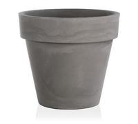 Decor Space Vaso tondo Standard One Essential in plastica colorati da esterno e giardino per piante e fiori Cappuccino 100 cm (Made in Italy)