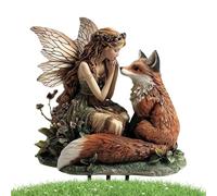 Decor Stakes- 2D, Fairy Garden | Decorazione Versatile- Acrilico Magic Fairy Decoration- Ornamenti Per Prato- Installa Ornamenti Per Prato Per Esterni Per Giardino- Terrazza E Decorazioni Per Il